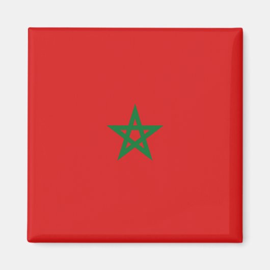 Aimant Magnat du drapeau marocain (Devant)