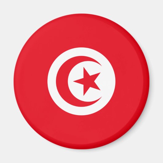 Aimant Magnat du drapeau tunisien (Devant)