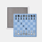 Aimant Magnat du tableau d'échecs (Recto/Verso)