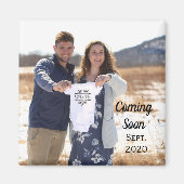 Aimant Magnat Faire-part de grossesse (Devant)