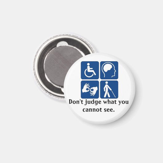 Aimant Magnat Handicap Invisible (Recto/Verso)