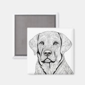 Aimant Magnat Labrador Retriever (Recto/Verso)