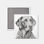 Aimant Magnat Labrador Retriever (Recto/Verso)