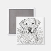 Aimant Magnat Labrador Retriever (Recto/Verso)
