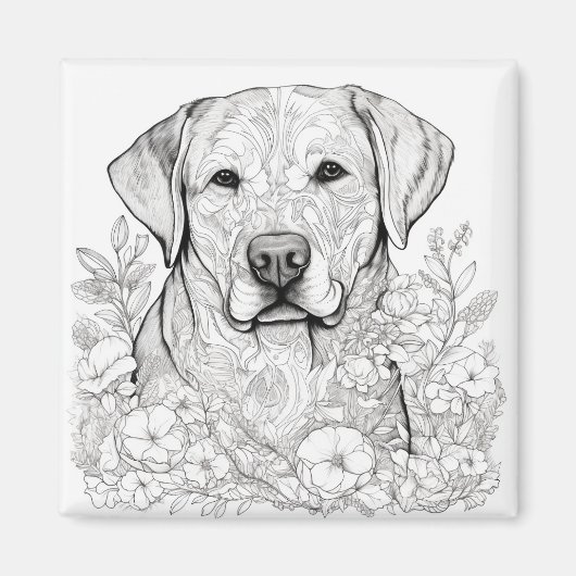Aimant Magnat Labrador Retriever (Devant)