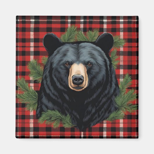 Aimant Magnat Majestic d'ours noir du Nord (Devant)