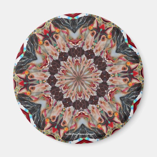 Aimant Magnat photo du kaléidoscope du carrousel (Devant)