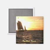 Aimant Magnat photo Key West Sunset (Recto/Verso)