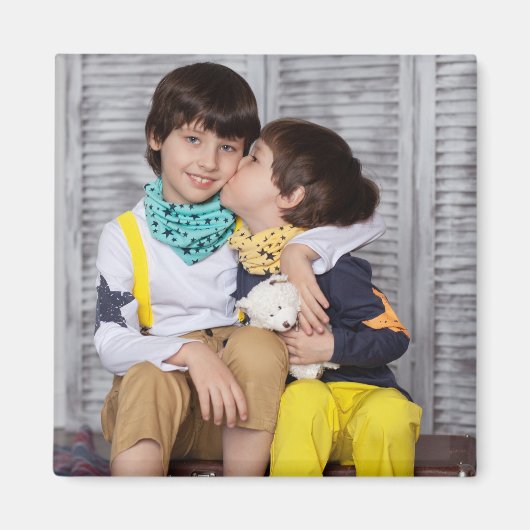 Aimant Magnat photo personnalisé (Devant)