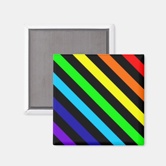 Aimant Magnat Rainbow Stripes (Recto/Verso)