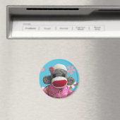 Aimant Magnat Sakura Sock Monkey (In Situ (Lave-vaisselle))