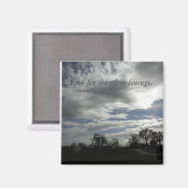 Aimant Magnet-Cloudy-Sky : Cherchez les doublures argenté (Recto/Verso)