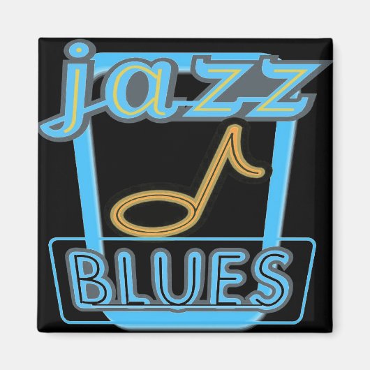 Aimant Magnet-Jazz Blues Musique- (Devant)