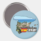 Aimant [Magnet] Je préférerais être en Espagne (Recto/Verso)