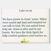 Aimant magnet-luke 10;19 (Recto)