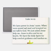 Aimant magnet-luke 10;19 (Recto/Verso)