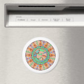 Aimant Magnet, mandala amérindien du sud-ouest (In Situ (Lave-vaisselle))