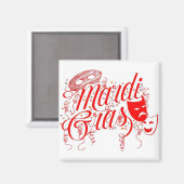Aimant Magnet-Mardi Gras (Recto/Verso)