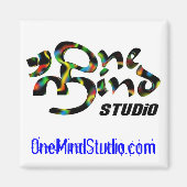 Aimant Magnet, One Mind Studio LOGO (Devant)