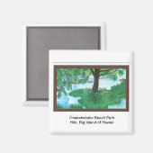 Aimant Magnet-Onekahakaha Beach Park, Hilo (Recto/Verso)