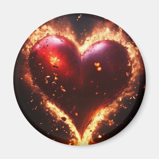 Aimant Magnet"Passion magnétique (Devant)