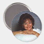 Aimant Magnet, photo personnalisée ronde (Recto/Verso)
