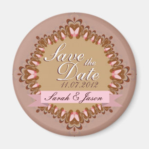 Aimant Magnét pour annoncer la date de mariage Papillon D