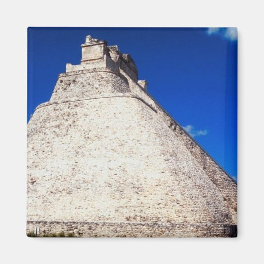 Aimant Magnet-Pyramide du Magicien - Uxmal, Mexique (Devant)