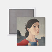 Aimant Magnet- Tout dans une journée de travail par Kris (Recto/Verso)