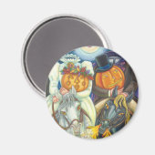 Aimant MAGNÉTIQUE MARIAGE SLEEPY HOLLOW HALLOWEEN Rond (Recto/Verso)