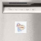Aimant Magnétophone de café géant pour infirmière Kawaii  (In Situ (Lave-vaisselle))