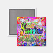 Aimant Magnétophone de Pasadena Vista Express (Recto/Verso)