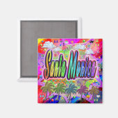 Aimant Magnétoscope de Santa Monica Vista Express (Recto/Verso)