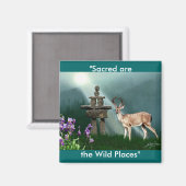 Aimant Magnets-cadeaux Wild Deer & Inukshuk Wilderness (Recto/Verso)