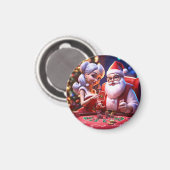 Aimant "Magnets de Noël festifs : Ajouter la fête de Noël (Recto/Verso)