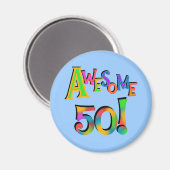Aimant Magnifique 50 T-shirts et cadeaux d'anniversaire (Recto/Verso)