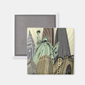 Aimant Magnifique Cityscape NYC (Recto/Verso)