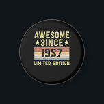 Aimant Magnifique Depuis 1957 Rétro 65 Anniversaire<br><div class="desc">1</div>