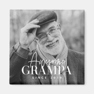Aimant Magnifique Grampa depuis 20XX Simple Photo Élégant