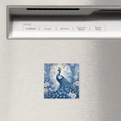 Aimant Magnifique paon bleu (In Situ (Lave-vaisselle))