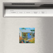 Aimant Magnifique peinture cycliste (In Situ (Lave-vaisselle))