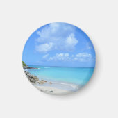 Aimant Magnifique plage tropicale turquoise (Devant)