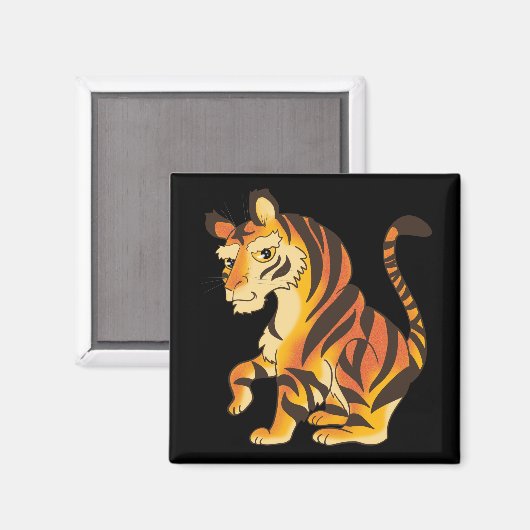 Aimant Magnifique tigre (Recto/Verso)