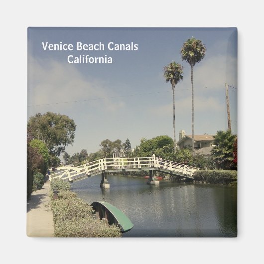 Aimant Magnifique Venice Beach Canals Magnet! (Devant)