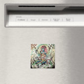 Aimant Magnifique Zombie épingler la fille aimant. (In Situ (Lave-vaisselle))