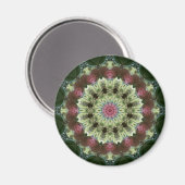 Aimant Magnolia Seed Pod Mandala (Recto/Verso)