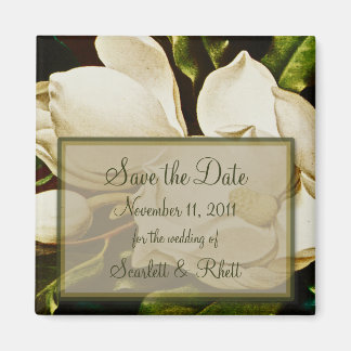 Aimant Magnolias Mariage Enregistrer l'aimant de la date