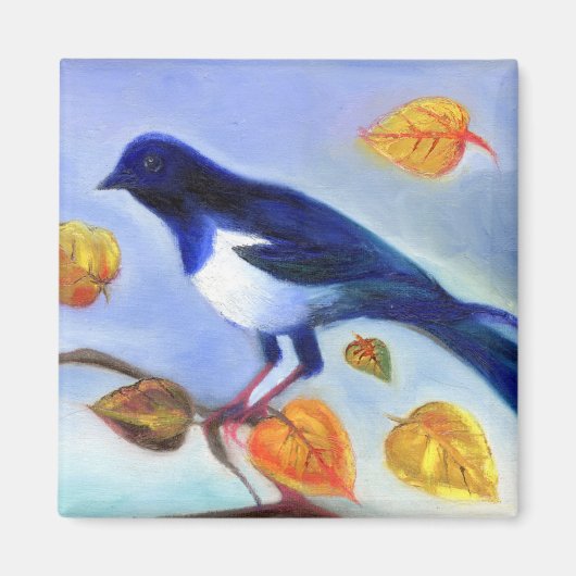 Aimant Magpie d'automne 2012 (Devant)