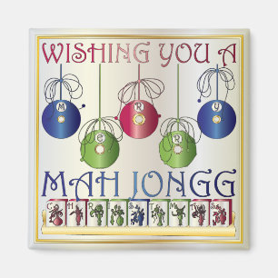Aimant Mah Jongg Christmas Bettors
