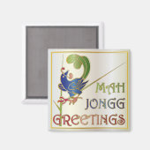 Aimant Mah Jongg Christmas One Bam (Recto/Verso)